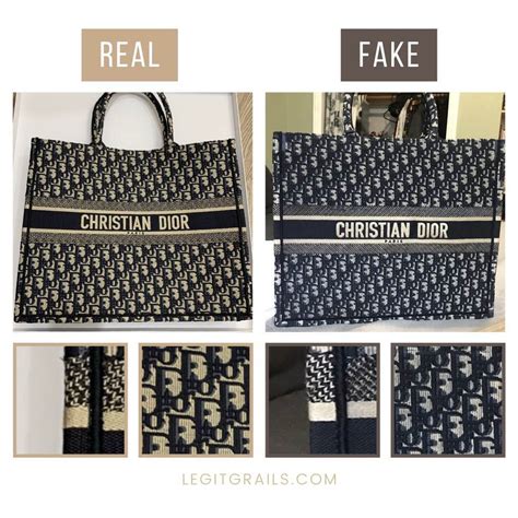 fake dior purse vs real|dior book tote authenticity.